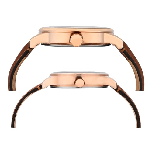 TIMEX Leather Unisex Pairs Blue Round Multifunction Dial Analog Watch- Tw00Pr302 - Image 3