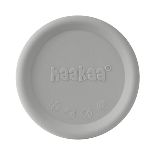 Image of haakaa Silicone Lid for All haakaa Manual Breast Pumps - Leak-Proof Dust-Proof, Soft One-Piece Silicone (Gray,1pc)
