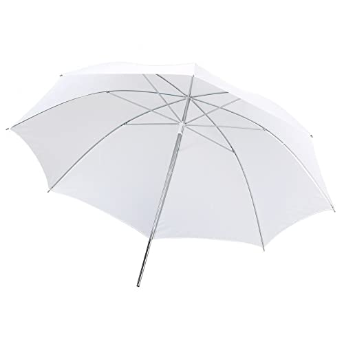 Portable Lightweight 33in 83cm Pro Studio Photography Flash Translucent Soft Lambency Umbrella White Nylon Material Aluminum Shaft
