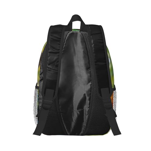 Sac à dos compartiment ordinateur portable au motif plumes colorées