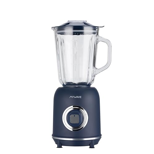 My Wave - Batidora de Vaso - Potencia de 1000W - Capacidad de 1,5L y 2 Velocidades + Pulse- Para Líquidos y Sólidos - Cuchillas de Acero Inoxidable y Vaso Extraíble - Apta para Lavavajillas