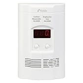 Kidde Carbon Monoxide Detector, Propane, Natural, Methane, & Explosive Gas Alarm, Plug-in Wall with 9-Volt Battery Backup, Digital LED Display