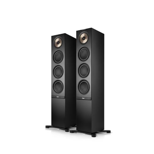 Teufel Stereo L 2 - Aktive Standlautsprecher Paar Kabellos Bluetooth WLAN Multiroom Kabellos Streaming Internetradio, Holzgehäuse, HiFi Speakers, 190 Watt, 3-Wege-System - schwarz