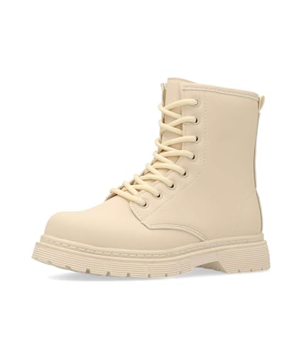 PEKE'S by Vanessa Pekes Botín Militar Confort Niña - 35, Beige