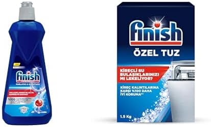 Finish Bulaşık Makinesi Parlatıcı & Kurutucu (1 x 400 ml) ve Finish Bulaşık Makinesi Tuzu (1 x 1500 g)