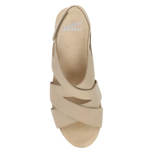 Image of Dansko Shyla Wedge Sandal for Women - Cork /EVA Wedge with Arch Support -Fully Adjustable Straps-Lightweight Rubber Outsole