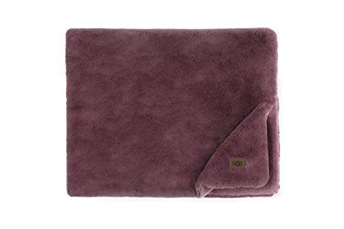 Ugg 18965 Euphoria Plush Faux Fur Reversible Throw Blanket For Couch Or Bed Luxury Blankets Soft Luxurious Cozy Home Decor Hotel Style Fuzzy Fluffy Soft Sofa Throws, 70 X 50-Inch, Dusty Rose #TOP3