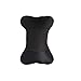 QSCTYG Poggiatesta Auto 2 pz Forma ossea Auto Collo Cuscino Perforazione Design PU in Pelle Auto Auto Collo Auto Cuscino Poggiatesta Accessori per Auto 79 (Color : 2pc Black)