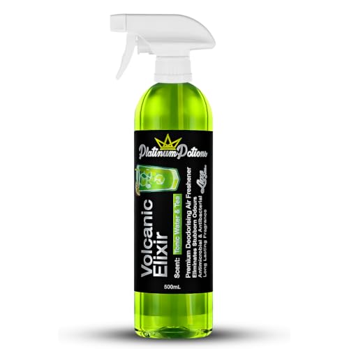 Image of Water-Based Car Air Freshener Spray | Luxury Automotive Deodorizer | Mold-Resistant Formula | Eliminates Odors and Refreshes Vehicle Interior | 17 fl oz | Volcanic Elixir