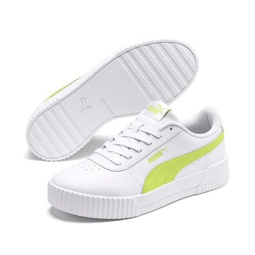 Image of Puma Women's Leather Low-Top Trainers (White 4 UK (Narrow))