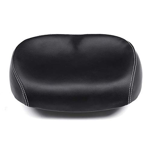 Relaxbx Breiter Fahrrad-Fahrradsitz ohne Nase Mountainbike-Sattel Komfortabler Fahrradsattel Atmungsaktives großes Fahrradkissen Pad Weicher, breiter, nasenloser Fahrradsattel Cover