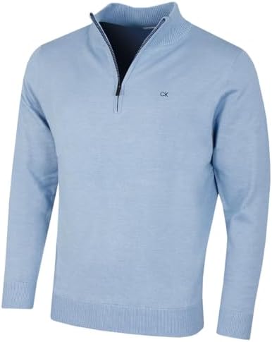 Calvin Klein 2026 Herren Campus Halbzip Pullover ganzjährig pflegeleicht | Weich, langlebig, farbecht, formbeständig, normale Passform