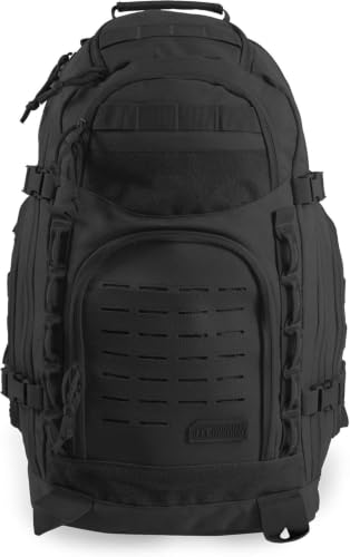 HIGHLAND TACTICAL Foxtrot 38L Large Tactical Backpack for Men, Durable Waterproof Hiking Travel...