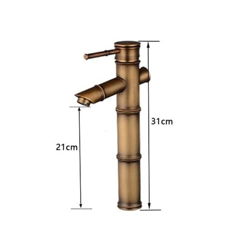 Grifo monomando de baño retro para regular fácilmente la temperatura del agua fría y caliente 6