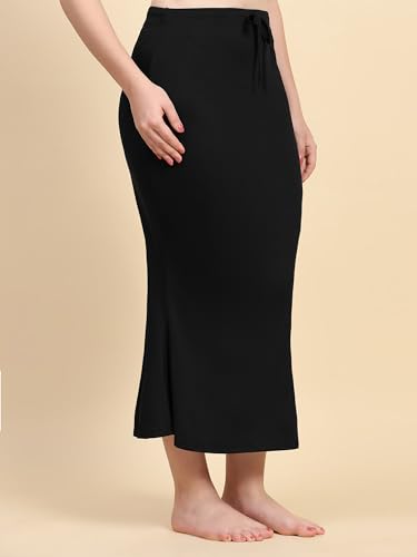 Image of TRENDMALLS Women's Polyester Spandex Saree Shapewear Petticoat for Women, Cotton Blended,Petticoat,Skirts for Women,Shape Wear Dress for Saree Shaper