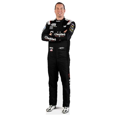 Kyle Busch Life-Size Cardboard Cutout | 76-Inch Official NASCAR Standee | Richard Childress Racing No. 8, Party Supplies, Man Cave Decor & Photo Prop