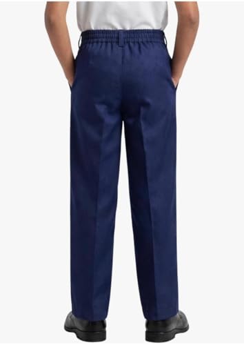 Image of Kendriya Vidyalaya KV School Uniform Pants for Boys and Girls, Half Elastic, Readymade, Comfortable and Durable Trouser