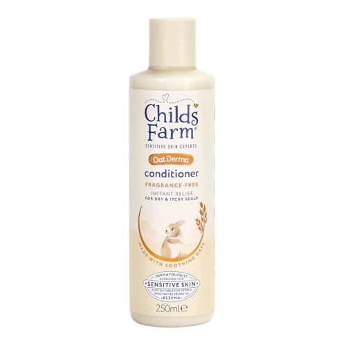 Childs Farm OatDerma Hair Conditioner Fragrance and Tear Free Soothing for Sensitive Skin and Scalp Baby Kids 250ml