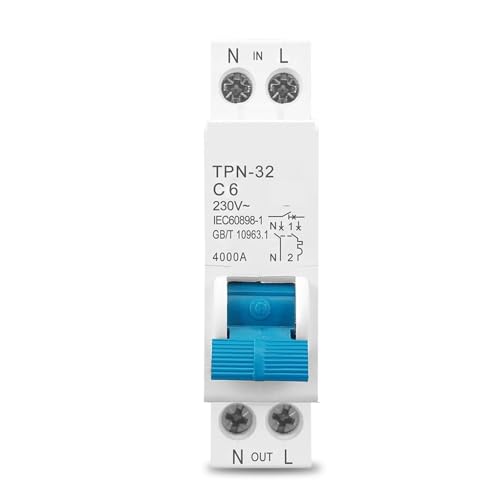 Disjoncteur TPN MCB 25A évite les pannes électriques et protège vos lignes 1P+N