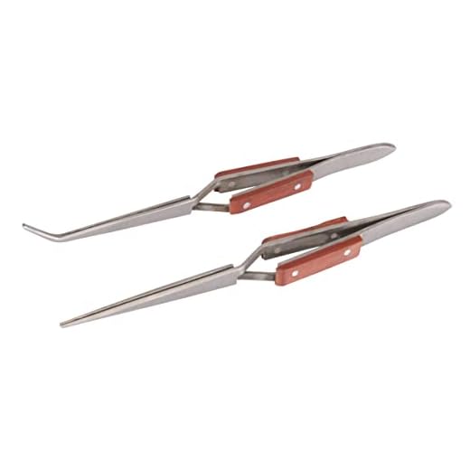 Silverline Tools 696669 - Pinzas de precisión, 2 piezas (162/165 mm) Multicolor