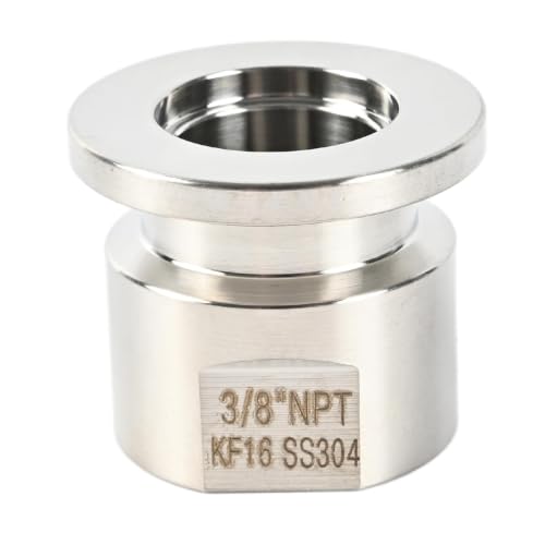 Image of SS304 KF16 NPT Female Adaptor thread 3 /8 inch NW16 KF Female coupling ISO-KF25 X FNPT 3 /8 inch