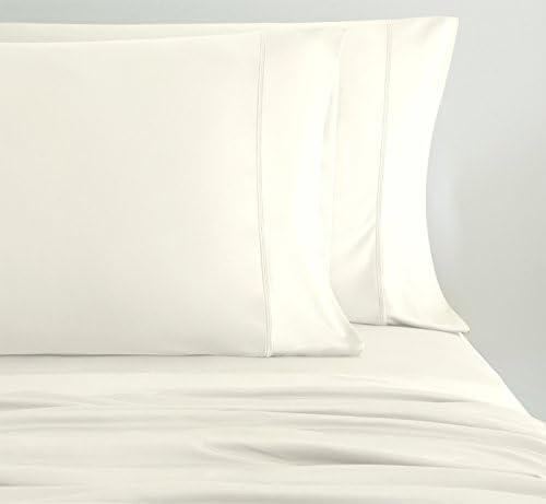 SHEEX Breezy Cooling Sheet Set with 2 Pillowcases, Breathable, Silky-Soft Fabric, Ivory, Queen