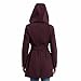 Michael Kors Women's Belted Raincoat with Detachable Hood, Cherry, XL