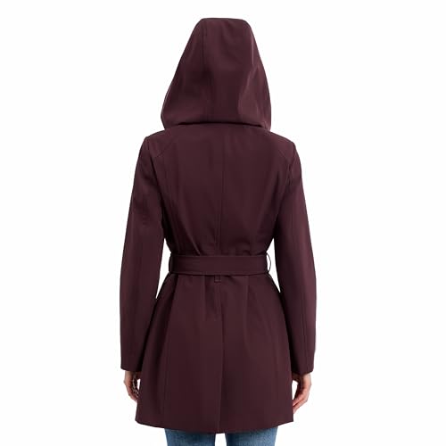 Image of Michael Kors Women's Trench Coat Style Raincoat with Detachable Hood