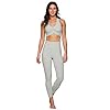 RBX Active Women's Running Yoga High Waist Ankle Length Ribbed Legging, Textured