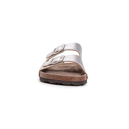 Muk Luks Womens Terra Turf Marla-Platino Flat Sandal, Platino, 8 Us #TOP1