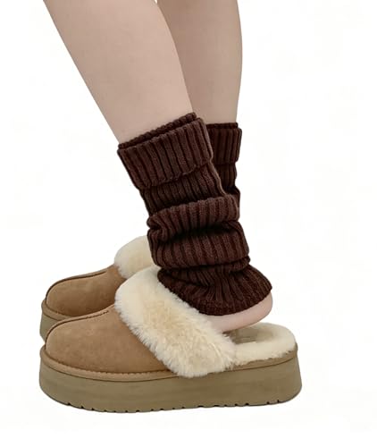 Image of Knitted Leg Warmers,womens leg warmers,Socks Long Yoga Ankle Warmers Women's Wool Warm Boot Socks