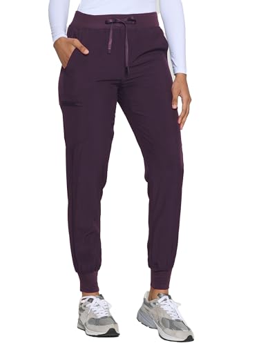 Image of COZYFIT Womens Scrub Pants - Soft Stretch Yoga Style with 5 Pockets, Slim Fit Jogger Scrubs Pants for Women