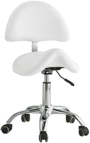 Ergonomic Swivel Saddle Stool Chair - Adjustable & Tilting Design for Massage, Spa, Clinic & Salon Use - Stylish & Comfortable Seating (Color 2)