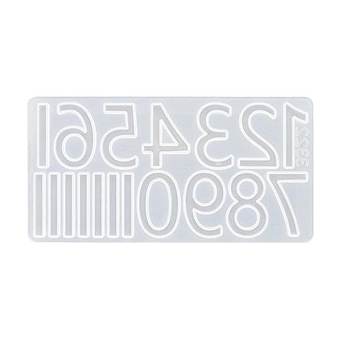 Moldes digitales árabes hechos a mano, moldes de silicona con números romanos grandes, moldes de epoxi para hacer joyas colgantes