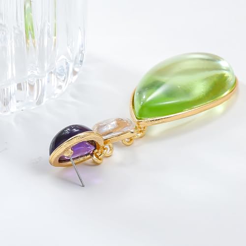 Boucles d'oreilles à eau délicate pendantes et bijoux minimalistes argentés