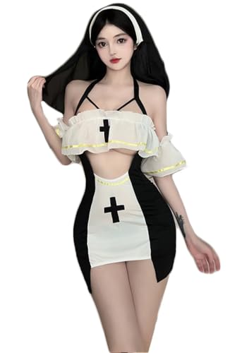 THSCWY Fantasia sexy para mulher, criada de anime, gótico, , vestido de fantasia