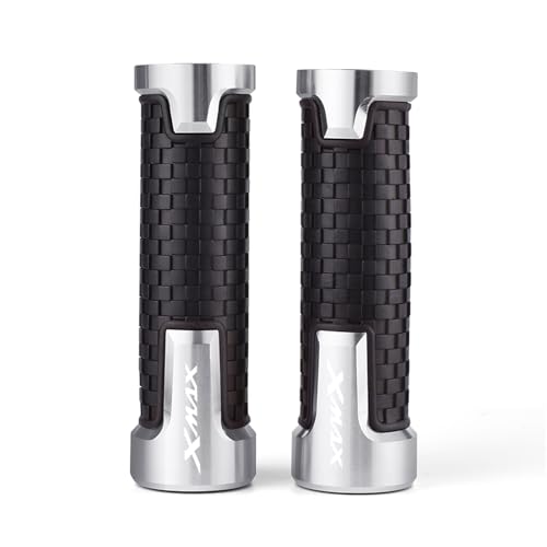 Poignées CNC X-Max 125 300 en aluminium et caoutchouc haut de gamme
