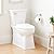Signature Hardware 483979 Benbrook 1.28 GPF Two Piece Skirted Elongated Toilet - ADA Compliant, Elongated Seat Included - White/Chrome Lever