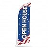 Open House Flags for Real Estate – Open House Signs for Real Estate – Feather Flags for Business and Advertising – Replacement Swooper Flag 12ft x 2.5ft (Pole and hardware are not included) Blue