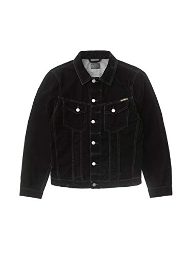 Nudie Jeans Unisex-Adult's Billy Dark Velvet, Black, XXL