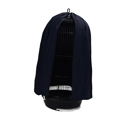 Happyyami Parrot Cage Cover Round Bird Cage Net Cage Skirt Mesh Cover Bird Accessories Supplies Dark Lightweight Easy to Clean