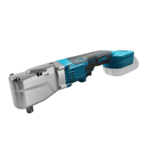 1/2 280 Nm bürstenloser Akku-Winkelschrauber kompatibel mit Makita 18 V elektrischer Schlagschrauber mit hohem Drehmoment 15.000 U/min stufenlose Drehzahlregelung (Blue)