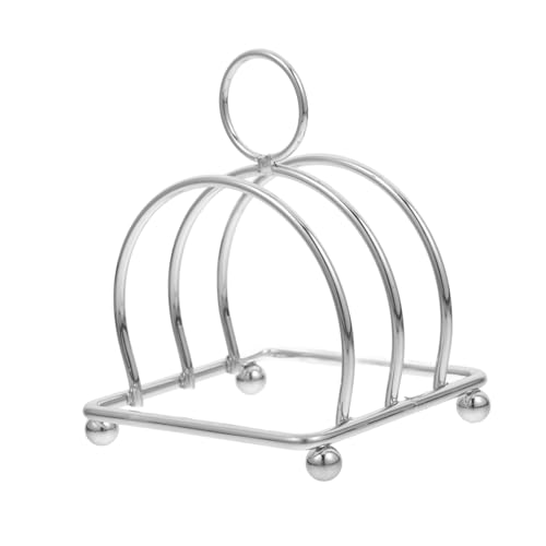 UTHCLO Stainless Steel Bread Rack Kitchen Toast Holder Baking Rack Countertop Organizer 6 Slice Capacity