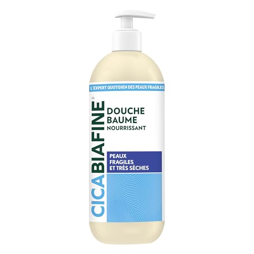 Cicabiafine – Douche Baume Nourrissant (flacon de 1 L) – Soin lavant hydratant pour peaux très sèches – Nettoie en douceur sans agresser dès 3 ans