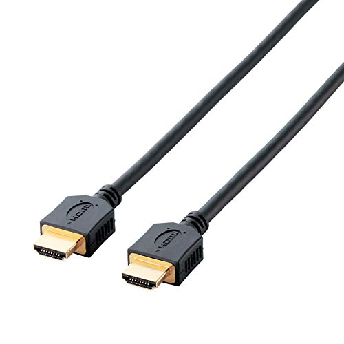 エレコム HDMI ケーブル 2m ハイスピード 4K × 2K対応 ノーマルタイプ ブラック DH-HD14ER20BK