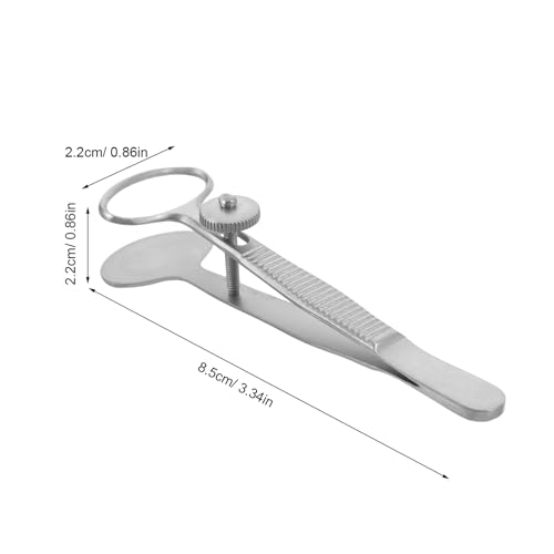 Pinzas Cuidado Ojos de Acero Inoxidable de 8,5x2,2x2,2 Cm para Glándulas de Meibomio 3