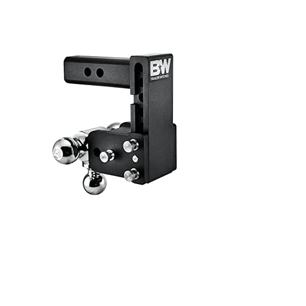 B&W Trailer Hitches Tow & Stow Adjustable Trailer Hitch Ball Mount