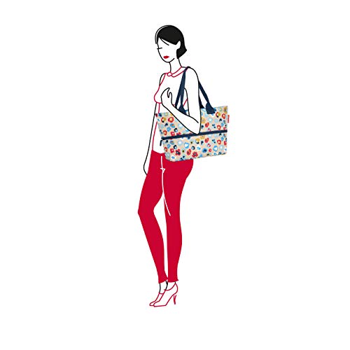 reisenthel Shopper E1, Expandable 2-in-1 Tote, Converts from Handbag to Oversized Carryall, Millefleurs