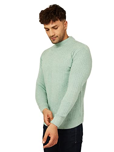 Image of Kvetoo Men High Neck Full Sleeve Winter Woolen Sweater