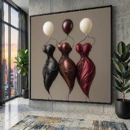Peinture et affiches décoratives haut de gamme silhouette féminine